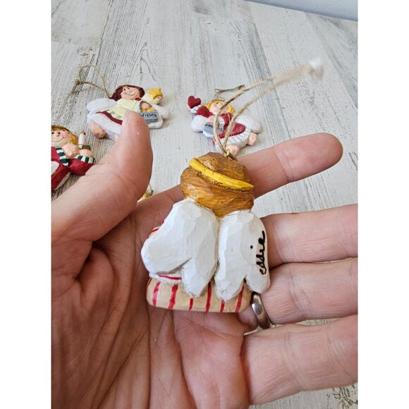 Vintage Eddie Walker Angel cherub ornament dreams wishes heart Xmas candle tree - Picture 7 of 11